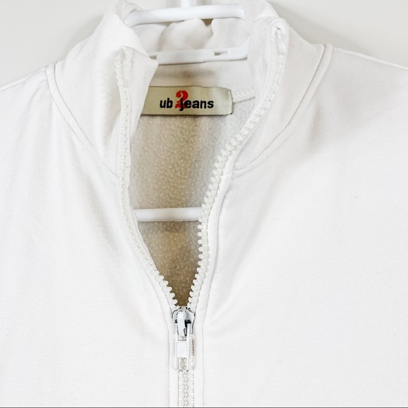 UB Jean White Front Zipper Pocket Small Jacket - Picture 6 of 16